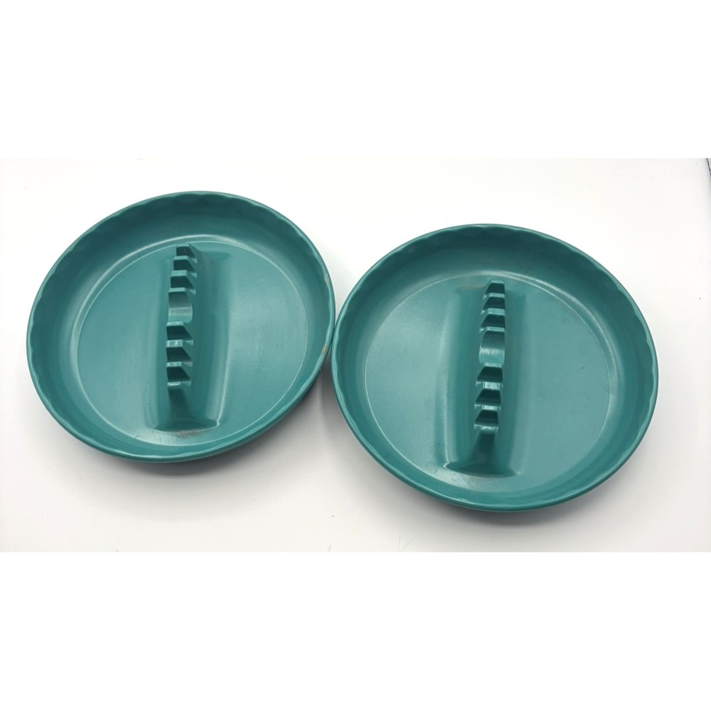 Melamine 7" Ashtrays #341 Vintage GES-LINE Made In The USA Circa 1960's -2 EA